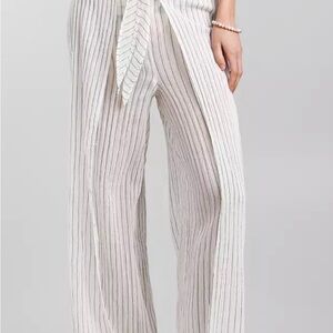 Billabong Golden Dawn Wide Leg Beach Pant in White